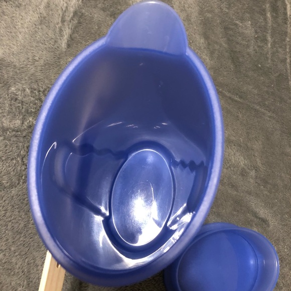 Blue Tupperware Plastic Rocker Top (Rock Top) Pitcher 1 L - Picture 3 of 15